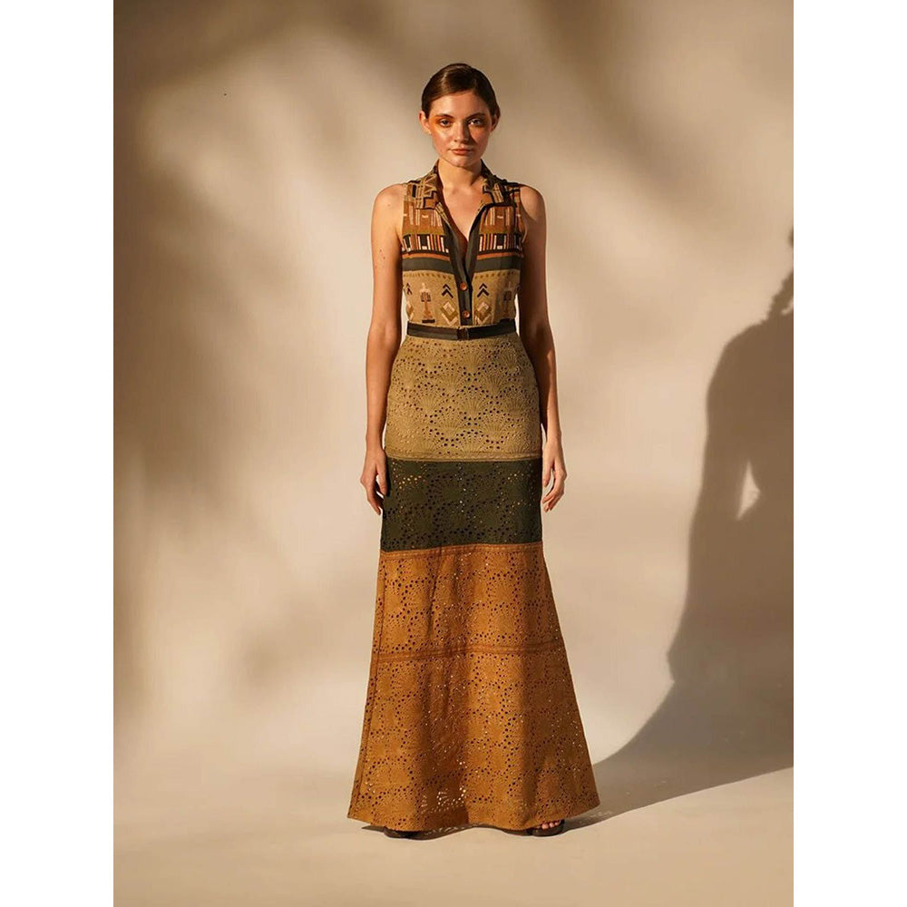 Nikita Mhaisalkar Schiffli Skirt