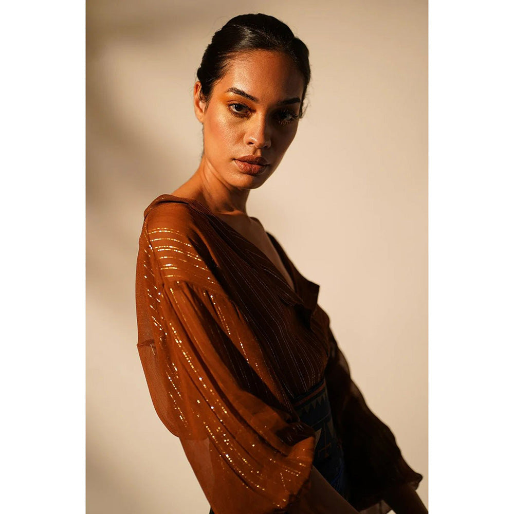 Nikita Mhaisalkar Rust Shirt