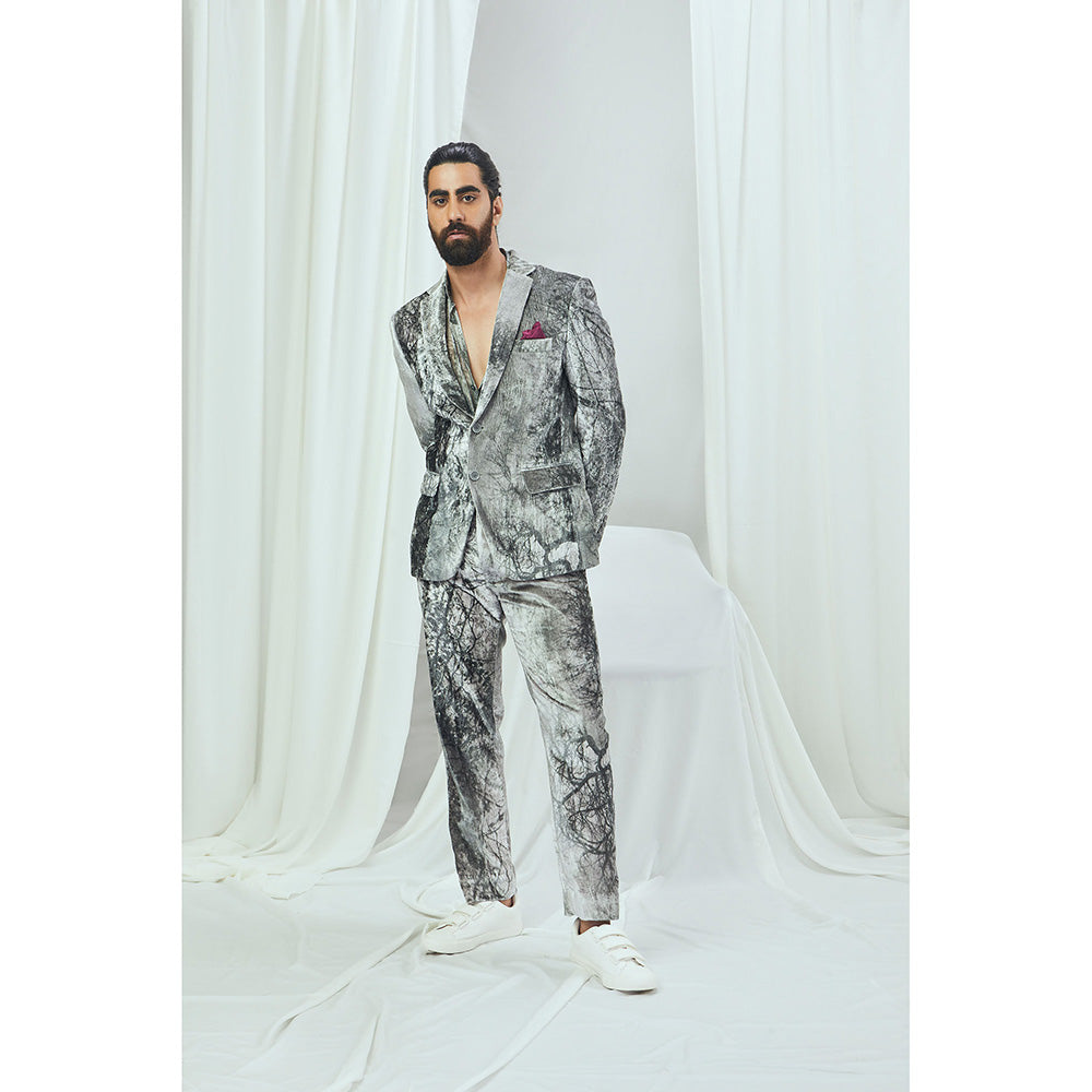 Nirmooha Forest Printed Velvet Pant