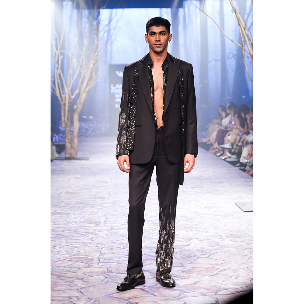 Nirmooha Carbon Pant with Hand Embroidery