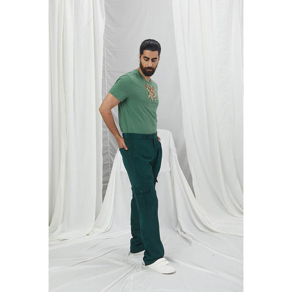 Nirmooha Emerald Embroidered T-Shirt