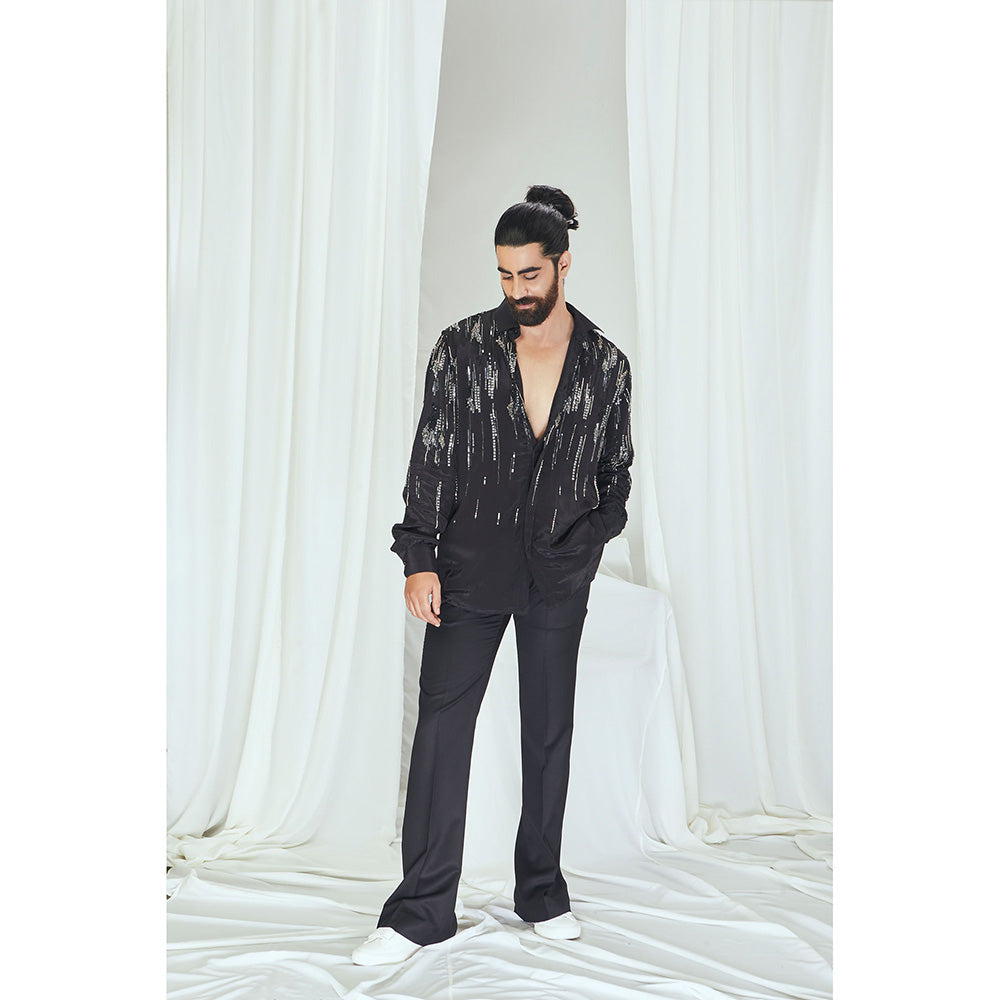 Nirmooha Carbon Shirt with Embellished