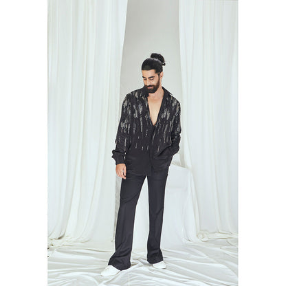 Nirmooha Carbon Shirt with Embellished