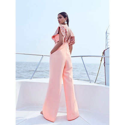 Nirmooha Multi-Color Sequin Printed Jumpsuit