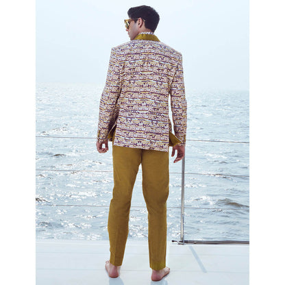 Nirmooha Multi-Color Printed Blazer and Pant (Set of 2)