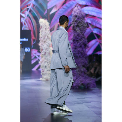 Nirmooha Glass Grey Blazer