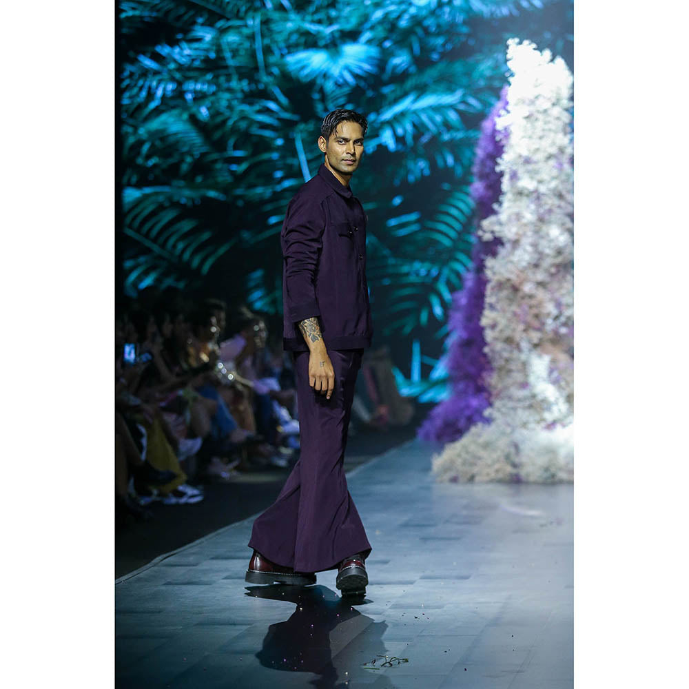 Nirmooha Purple Latchka Bootcut Pant