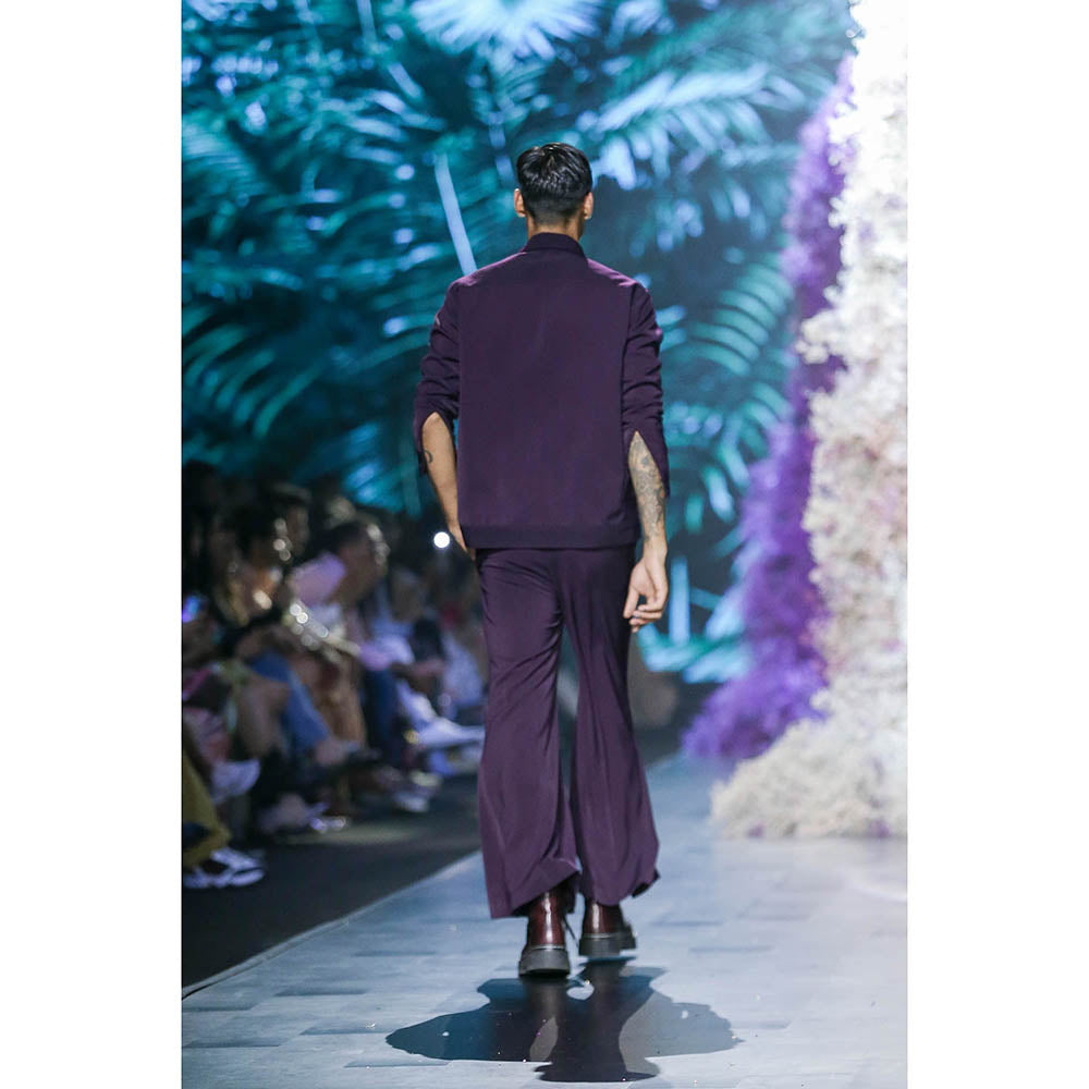 Nirmooha Purple Latchka Bootcut Pant