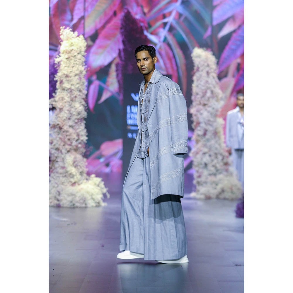 Nirmooha Glass Blue Wide Leg Pant