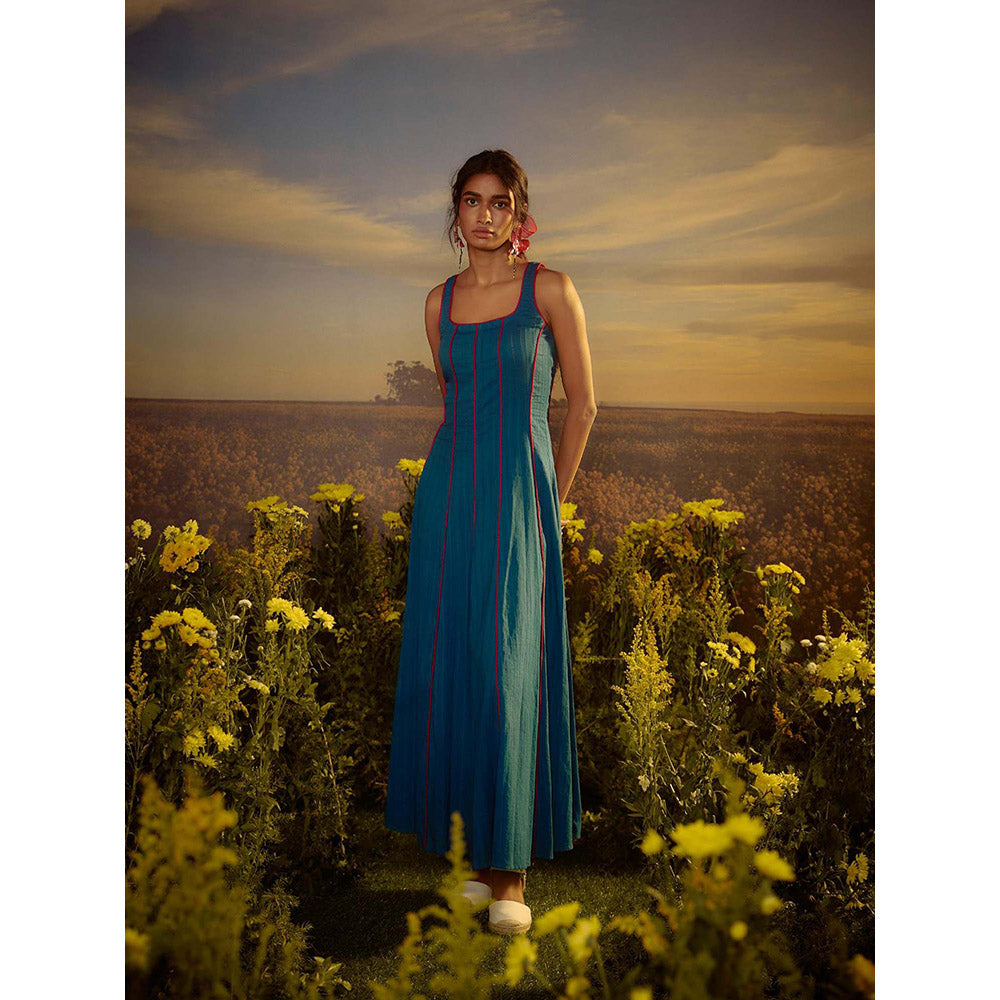 Nirmooha Blue Twilight Tango Maxi Dress