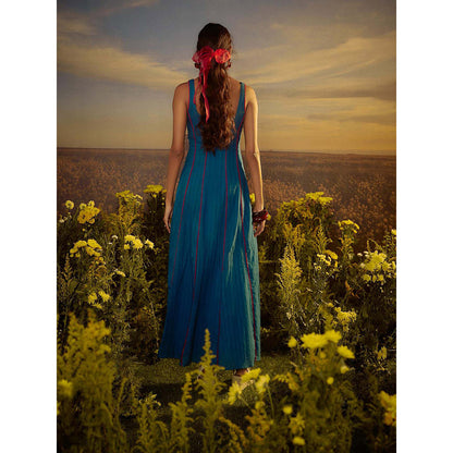 Nirmooha Blue Twilight Tango Maxi Dress