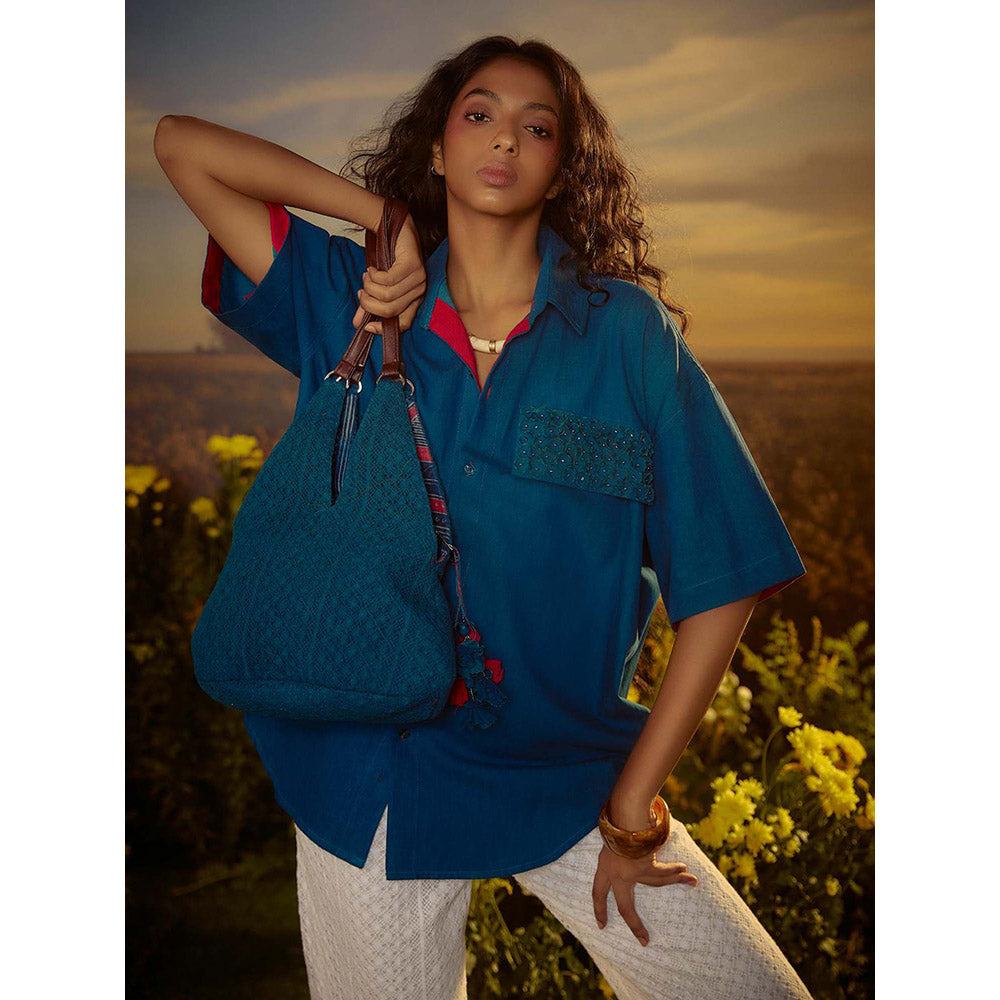 Nirmooha Blue Classic Charisma Shirt