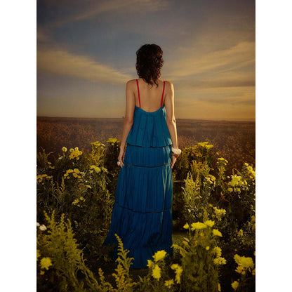 Nirmooha Blue Versatile Vogue Maxi Dress