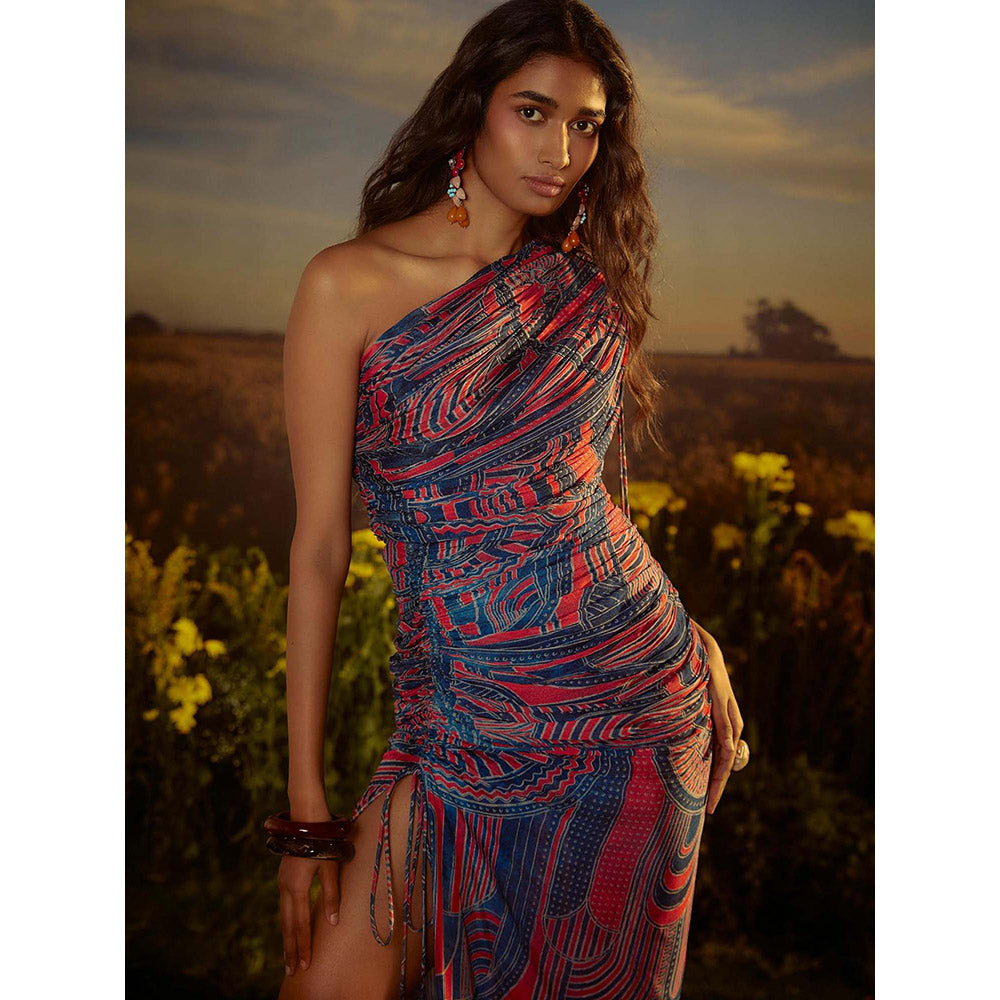Nirmooha Multi-Colour Wanderlust Whimsy Maxi Dress