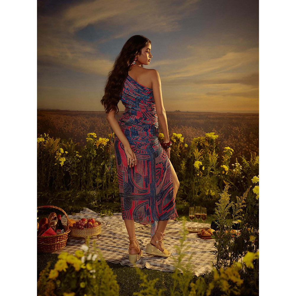 Nirmooha Multi-Colour Wanderlust Whimsy Maxi Dress