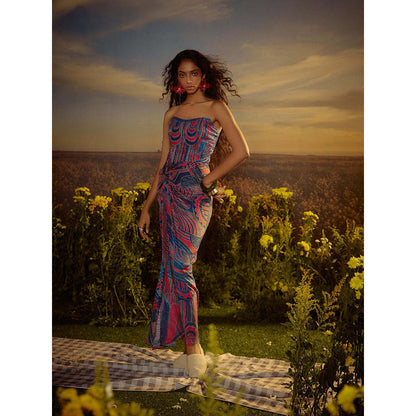 Nirmooha Multi-Colour Corset Grace Maxi Dress