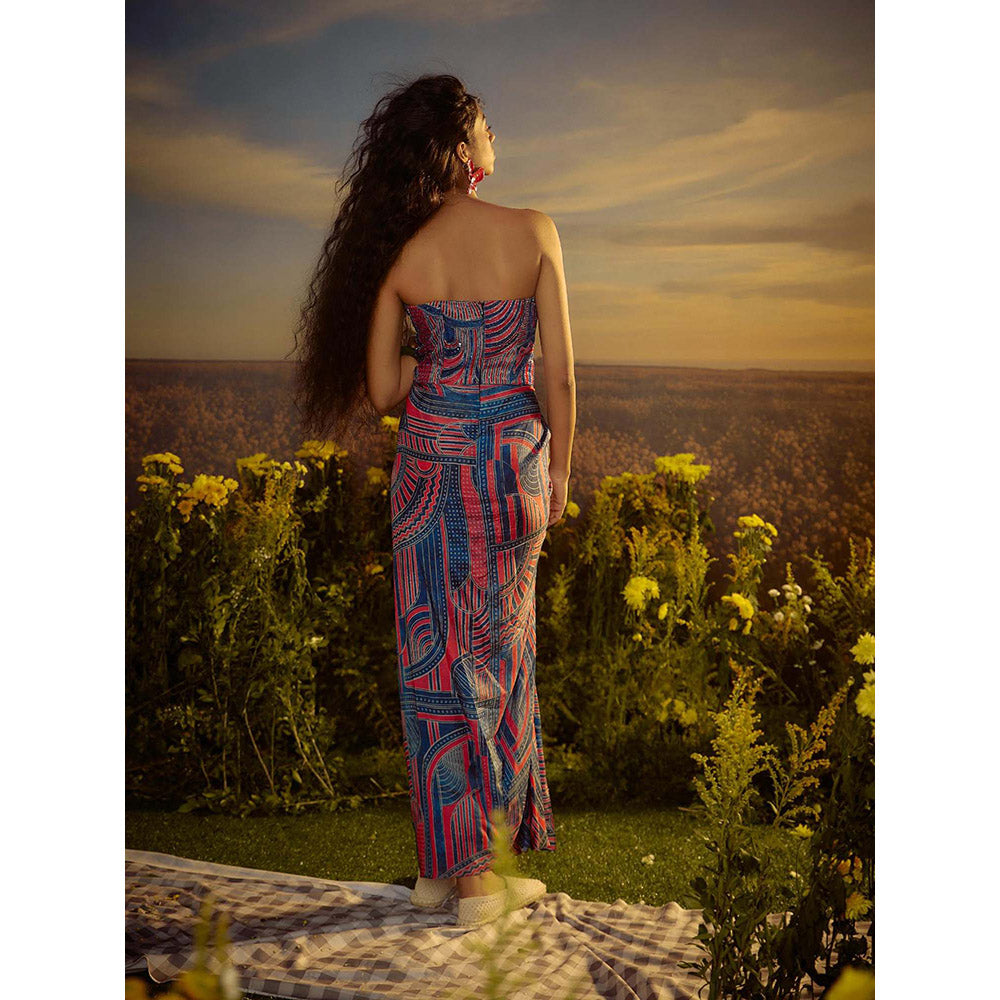 Nirmooha Multi-Colour Corset Grace Maxi Dress