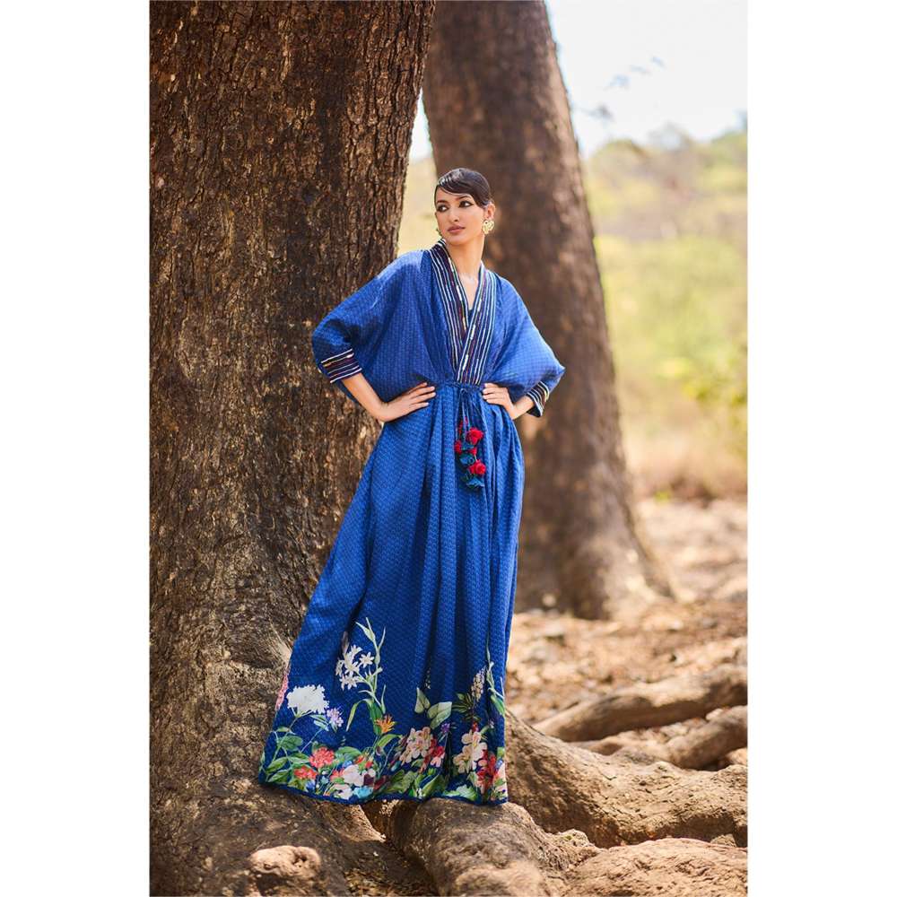 Nirmooha Botanic Mirage Floral Print Kaftan
