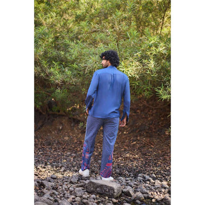 Nirmooha Blue Linear Vogue Shirt