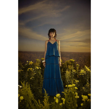 Nirmooha Blue Versatile Vogue Maxi Dress