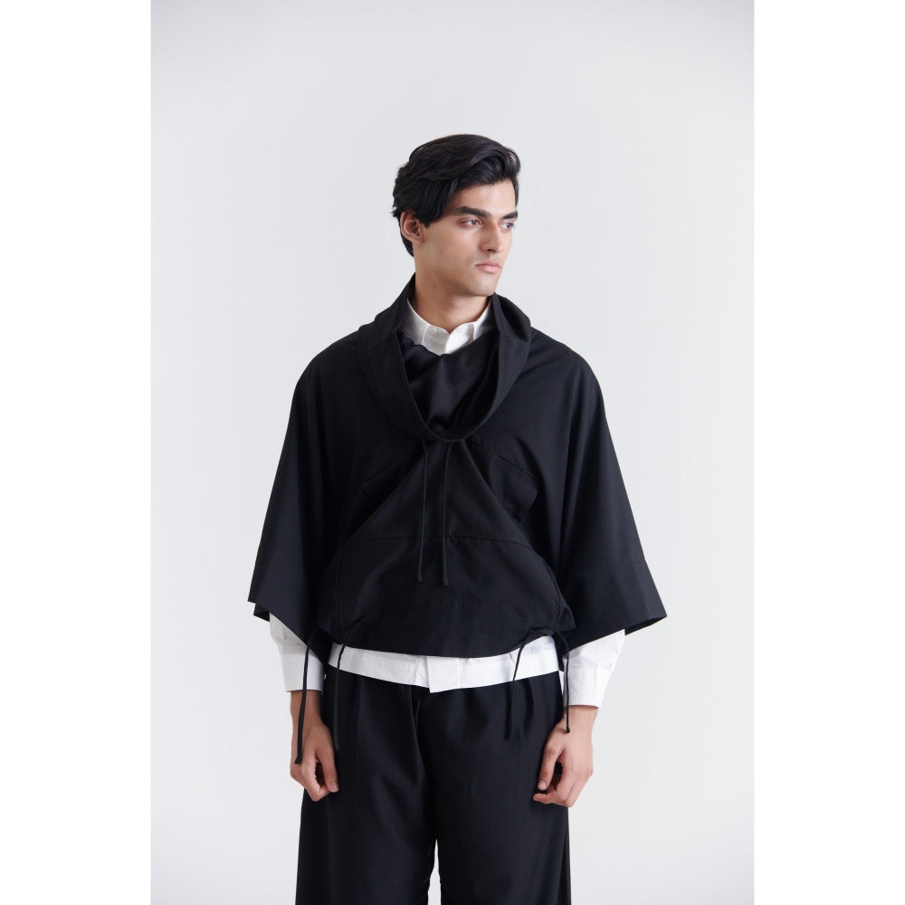 No Grey Area Black Anorak Hoodie