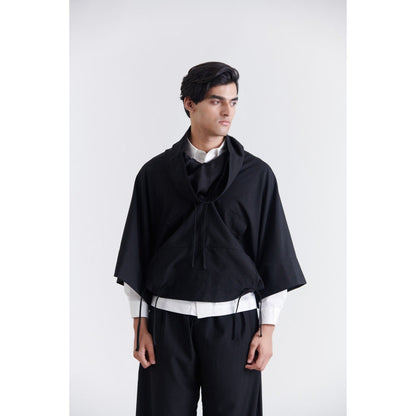 No Grey Area Black Anorak Hoodie