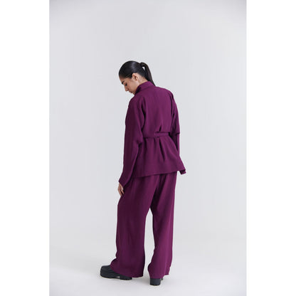 No Grey Area Purple Robe Jacket