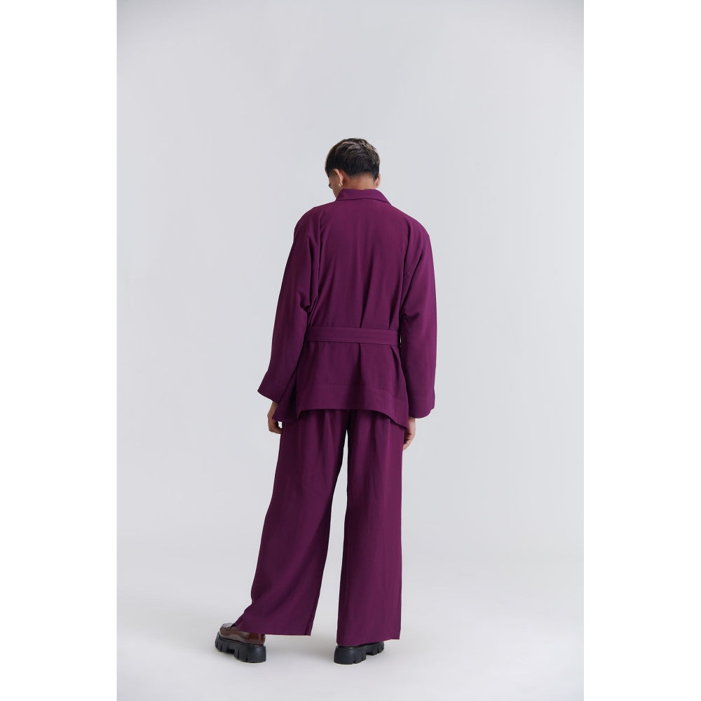 No Grey Area Purple Robe Jacket