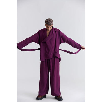 No Grey Area Purple Robe Jacket