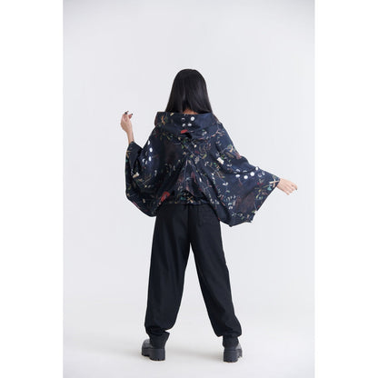 No Grey Area Anorak Blouse Hoodie