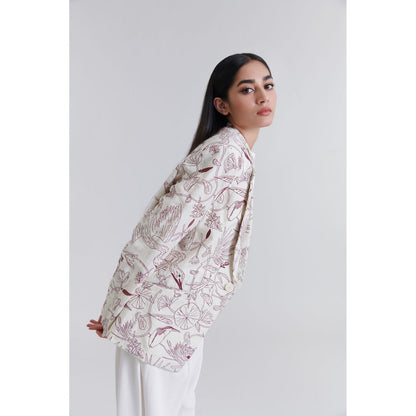 No Grey Area Kolam Suiting Blazer