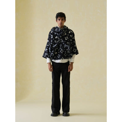 No Grey Area Kolam Jaquard Anorak Hoodie