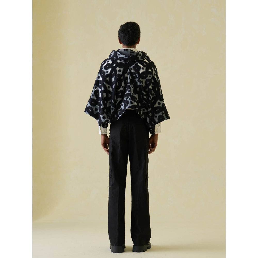 No Grey Area Kolam Jaquard Anorak Hoodie