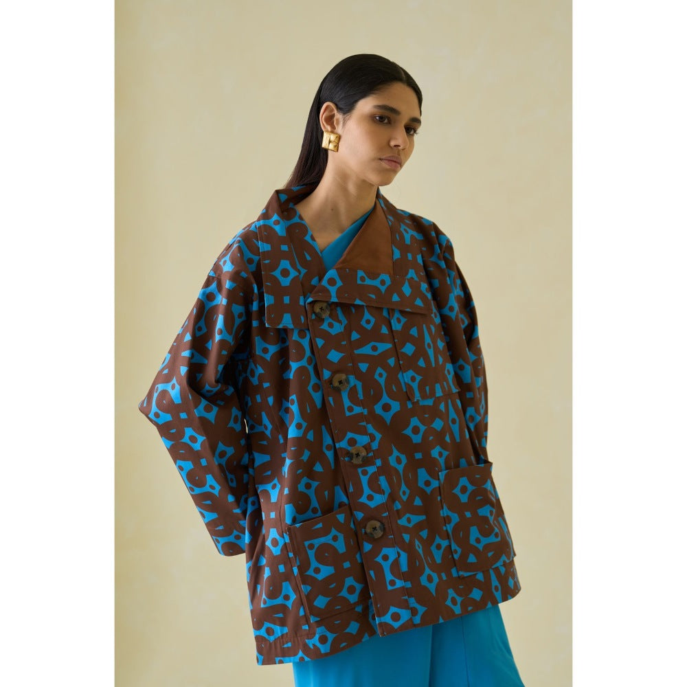 No Grey Area Asymmetric Chore Overcoat