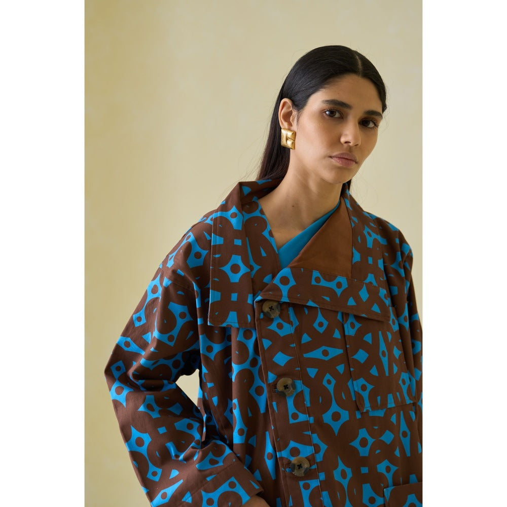 No Grey Area Asymmetric Chore Overcoat