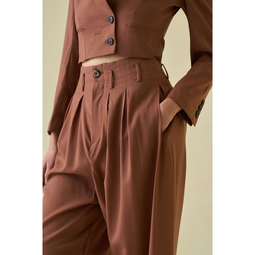 No Grey Area Suiting Cropped Blazer