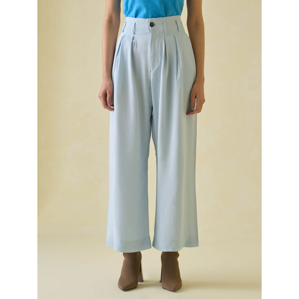No Grey Area Grey Crepe Bollywood Trouser
