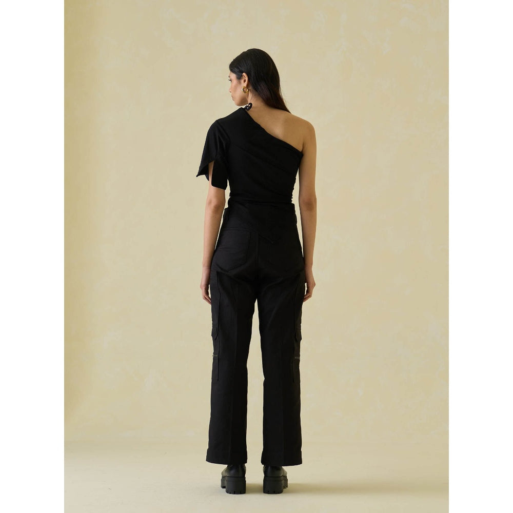 No Grey Area Black Military Workwear Jeans