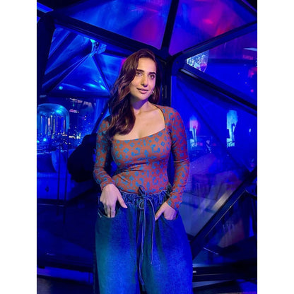 No Grey Area Brown Kolam Bodysuit