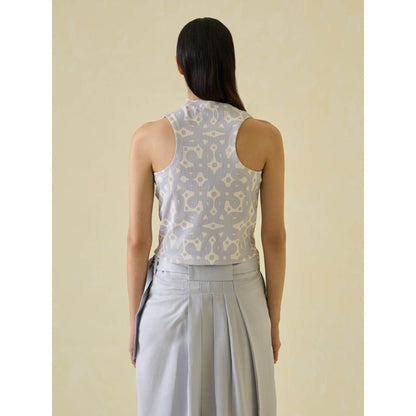 No Grey Area Grey Kolam Tank Top