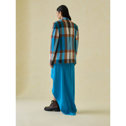 No Grey Area Multi-Color Madras Blazer