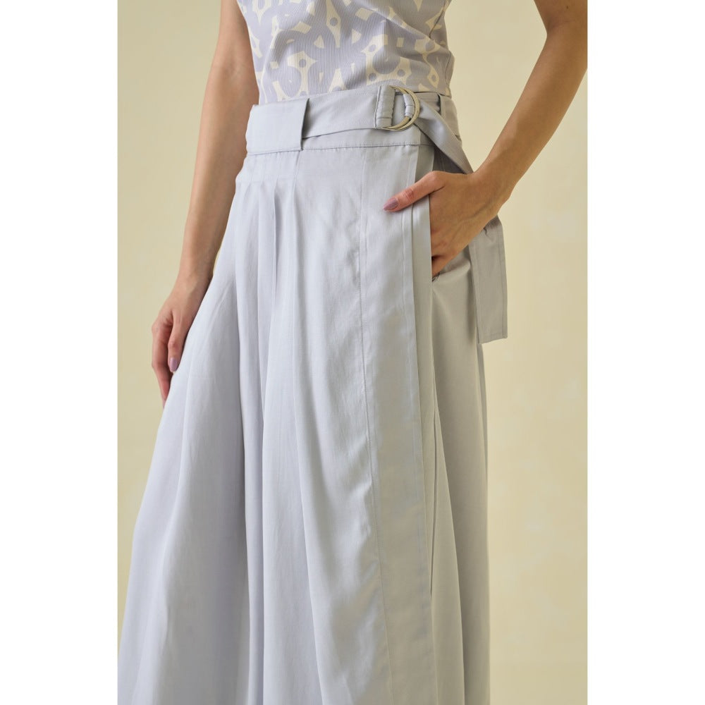 No Grey Area Grey Maxi Lungi Skirt