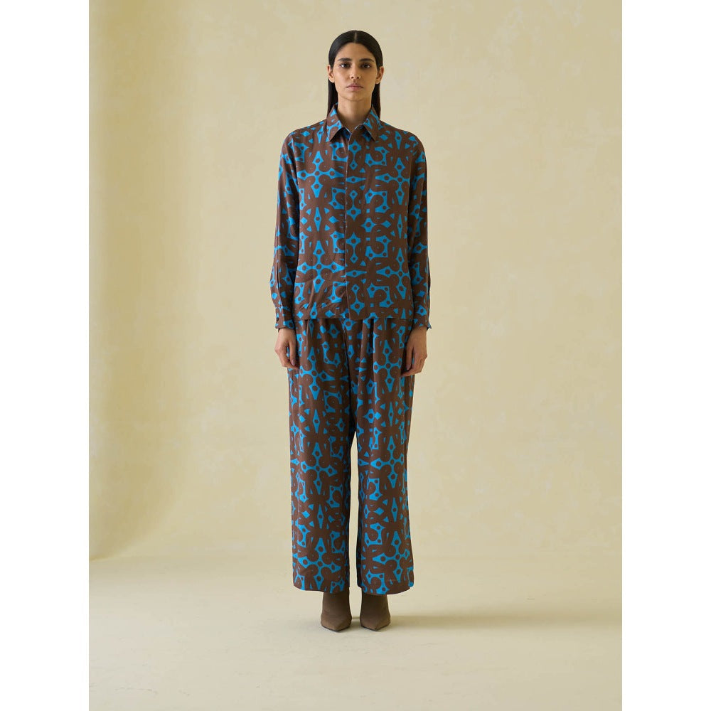 No Grey Area Kolam Boxy and Kolam Bollywood Co-ord (Set of 2)