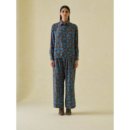 No Grey Area Kolam Boxy and Kolam Bollywood Co-ord (Set of 2)