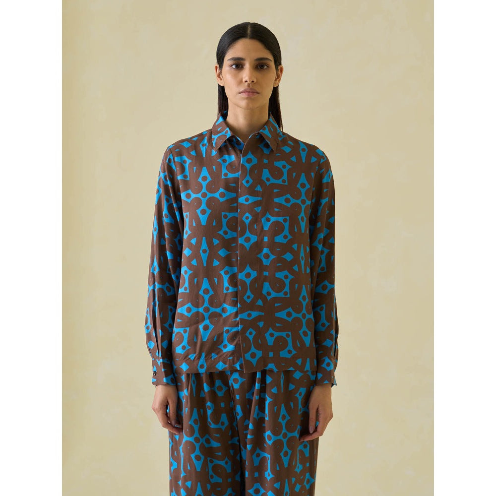 No Grey Area Kolam Boxy and Kolam Bollywood Co-ord (Set of 2)