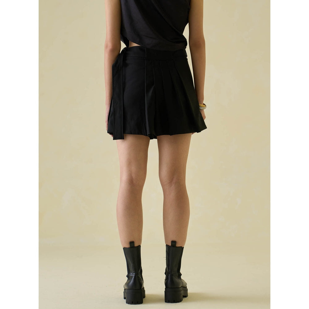 No Grey Area One-Shoulder Sari and Tennis Co-ord (Set of 3)