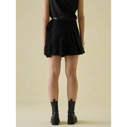 No Grey Area One-Shoulder Sari and Tennis Co-ord (Set of 3)