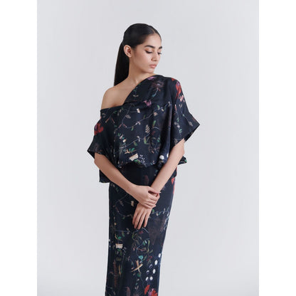 No Grey Area Black Maalai Ancient Square Top