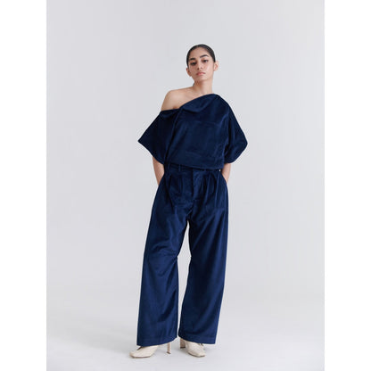 No Grey Area Navy Blue Bollywood Trouser