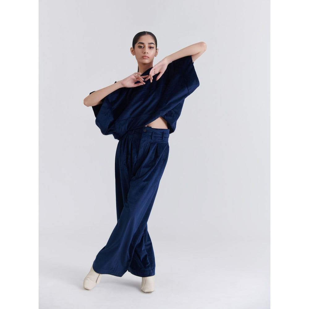 No Grey Area Navy Blue Bollywood Trouser